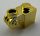 20310 | Chrome GOLD Brick, Modified 1 x 1 with Scroll with Open Stud | Custom Chromed by BUBUL