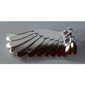   20312 | Chrome Silver Wing 4 x 7 Right with Feathers and Handles for Clips | Custom Chromed by BUBUL
