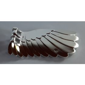   20313 | Chrome Silver Wing 4 x 7 Left with Feathers and Handles for Clips | Custom Chromed by BUBUL