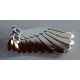 20313 | Chrome Silver Wing 4 x 7 Left with Feathers and Handles for Clips | Custom Chromed by BUBUL