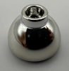 20952, 37840 | Chrome Silver Brick, Round 1 1/2 x 1 1/2 x 2/3 Dome Top | Custom Chromed by Bubul