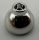 20952, 37840 | Chrome Silver Brick, Round 1 1/2 x 1 1/2 x 2/3 Dome Top | Custom Chromed by Bubul