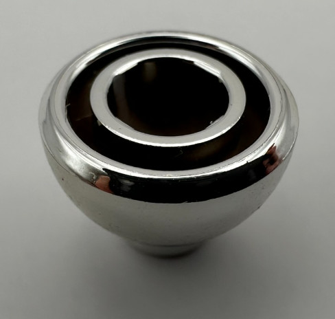20952, 37840 | Chrome Silver Brick, Round 1 1/2 x 1 1/2 x 2/3 Dome Top | Custom Chromed by Bubul