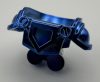 22402 | Chrome Blue Minifigure Armor Breastplate with Shoulder Pads Large, Pentagonal Cutout and 4 Studs on Back | Custom Chromed by BUBUL