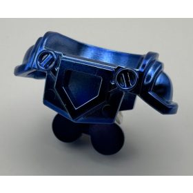   22402 | Chrome Blue Minifigure Armor Breastplate with Shoulder Pads Large, Pentagonal Cutout and 4 Studs on Back | Custom Chromed by BUBUL