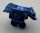22402 | Chrome Blue Minifigure Armor Breastplate with Shoulder Pads Large, Pentagonal Cutout and 4 Studs on Back | Custom Chromed by BUBUL
