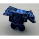 22402 | Chrome Blue Minifigure Armor Breastplate with Shoulder Pads Large, Pentagonal Cutout and 4 Studs on Back | Custom Chromed by BUBUL