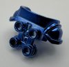 22402 | Chrome Blue Minifigure Armor Breastplate with Shoulder Pads Large, Pentagonal Cutout and 4 Studs on Back | Custom Chromed by BUBUL