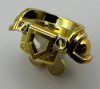 22402 | Chrome GOLD Minifigure Armor Breastplate with Shoulder Pads Large, Pentagonal Cutout and 4 Studs on Back | Custom Chromed by BUBUL