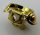22402 | Chrome GOLD Minifigure Armor Breastplate with Shoulder Pads Large, Pentagonal Cutout and 4 Studs on Back | Custom Chromed by BUBUL