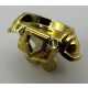 22402 | Chrome GOLD Minifigure Armor Breastplate with Shoulder Pads Large, Pentagonal Cutout and 4 Studs on Back | Custom Chromed by BUBUL