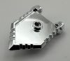 22408 Chrome Silver Minifigure, Shield Pentagonal Custom chromed by Bubul