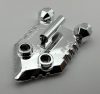 22408 Chrome Silver Minifigure, Shield Pentagonal Custom chromed by Bubul