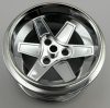 22969 Chrome Silver Wheel 62mm D. x 46mm Technic Racing Large Custom chromed by Bubul