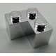 2357 | Chrome Silver Brick 2 x 2 Corner | Custom Chromed by Bubul