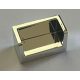 23969Chrome Silver Panel 1 x 2 x 1 with Rounded Corners and 2 Sides or 35387 35391 Custom Chromed by BUBUL