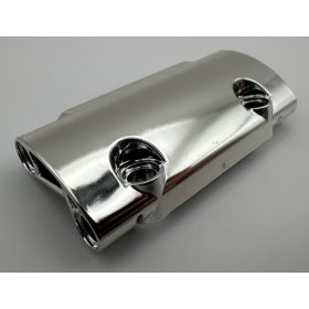   24119 Chrome Silver Technic, Panel Curved 7 x 3 with 2 Pin Holes through Panel Surface  24119 Custom Chromed by BUBUL