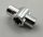24122 | Technic, Axle Connector Hub with 2 Bar Holders Perpendicular | Custom Chromed by Bubul
