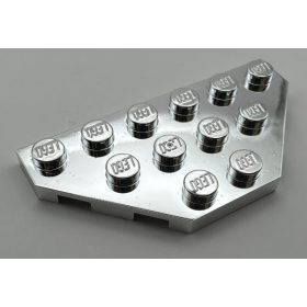   2419 Chrome Silver Wedge, Plate 3 x 6 Cut Corners Custom Chromed by BUBUL