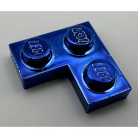 2420 Chrome Blue Plate 2 x 2 Corner  Custom Chromed by BUBUL