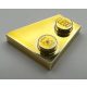 24299 | Chrome Gold Wedge, Plate 2 x 2 Left | Custom Chromed by BUBUL