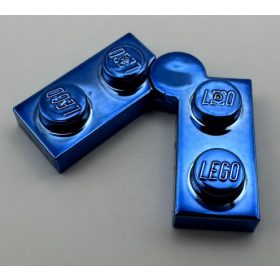   2429, 73983 | Chrome BLUE Hinge Plate 1 x 4 Swivel Top / Base Complete Assembly | Custom Chromed by BUBUL