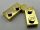 2429, 73983 | Chrome Gold Hinge Plate 1 x 4 Swivel Top / Base Complete Assembly | Custom Chromed by BUBUL