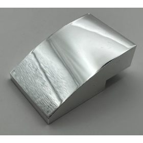   24309 Chrome Silver Slope, Curved 3 x 2 No Studs  24309 Custom Chromed by BUBUL