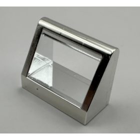  2432 Chrome Silver Tile, Modified 1 x 2 with Handle  2432 Custom Chromed by BUBUL