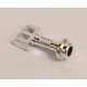 2433 | Chrome Silver Hinge Bar with 3 Fingers and End Stud (Control Lever) | Custom Chromed by Bubul