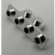 2436, 10201, 28802 | Chrome Silver Bracket 1 x 2 - 1 x 4 | Custom Chromed by Bubul