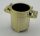 2439, 92926 | Chrome GOLD Container, Trash Can with 2 Cover Holders | Custom Chromed by Bubul
