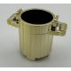 2439, 92926 | Chrome GOLD Container, Trash Can with 2 Cover Holders | Custom Chromed by Bubul