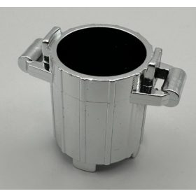   2439, 92926 | Chrome Silver Container, Trash Can with 2 Cover Holders | Custom Chromed by Bubul