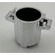 2439, 92926 | Chrome Silver Container, Trash Can with 2 Cover Holders | Custom Chromed by Bubul