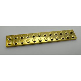 2445 | Chrome Gold Plate 2 x 12 | Custom Chromed by Bubul