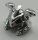 24484 Chrome SilverMinifigure, Headgear Helmet Ninjago with Cheek Protection and  Snake Heads  Custom Chromed by BUBUL