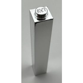   2453 | Chrome Silver Brick 1 x 1 x 5 - Blocked Open Stud or Hollow Stud | Custom Chromed by BUBUL