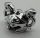 Chrome Silver Minifig, Headgear Helmet Ninjago with Cheek Protection and 2 Snakes wth Fangs  24586 Custom Chromed by BUBUL