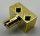 2458 | Chrome GOLD Brick, Modified 1 x 2 with Pin | Custom Chromed by BUBUL