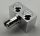 2458 | Chrome Silver Brick, Modified 1 x 2 with Pin | Custom Chromed by BUBUL