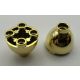 24947 | Chrome Gold Brick, Round 2 x 2 Dome Bottom with Studs | Custom Cromed by BUBUL