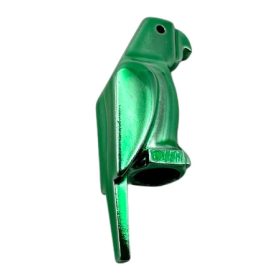 2546 | Chrome GREEN Bird Parrot | Custom Chromed by Bubul