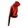 2546 - Chrome RED Bird Parrot - Lego part Custom Chromed by Bubul