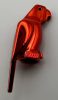 2546 - Chrome RED Bird Parrot - Lego part Custom Chromed by Bubul