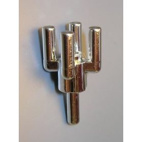   Chrome Silver Plant, Tree Palm Top Part:2566 chromed by Bubul