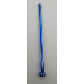 2569 | Chrome Blue Antenna Whip 8H | Custom Chromed by Bubul