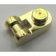 26047 Chrome Gold Plate, Modified 1 x 1 Rounded with Handle   Custom Chromed by BUBUL