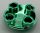 2654, 54196 | Chrome Green Plate, Round 2 x 2 with Rounded Bottom (Boat Stud) | Custom Chromed by Bubul