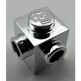   26604 | Chrome Silver Brick, Modified 1 x 1 with Studs on 2 Sides, Adjacent | Custom Chromed by BUBUL